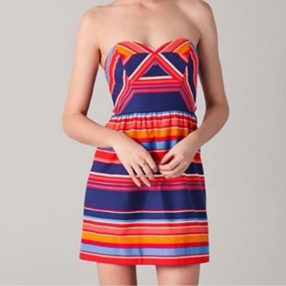 Shoshana Colorful Sweetheart Dress